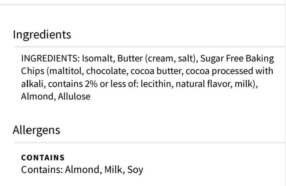 Sugar Free Milk Chocolate Almond Toffee