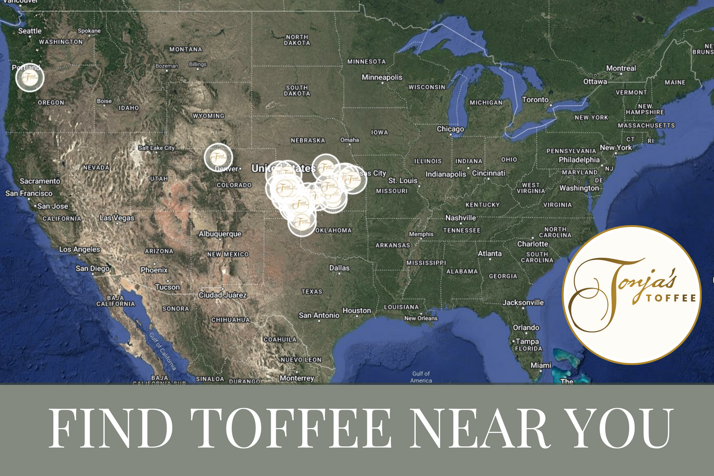 Find Tonja's Toffee Near You