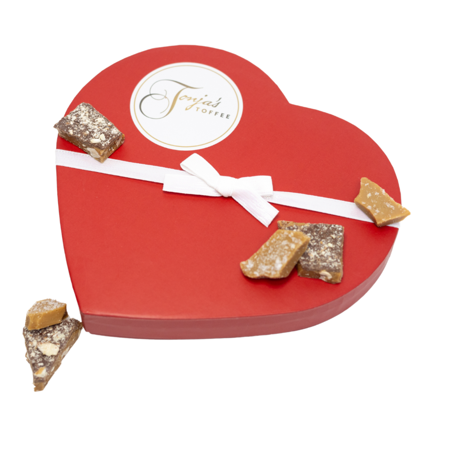 16oz Valentine's Heart Toffee Gift Box