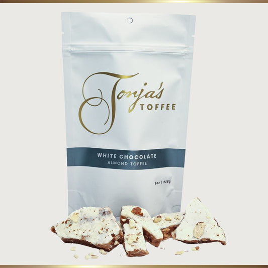 White Chocolate Almond Toffee