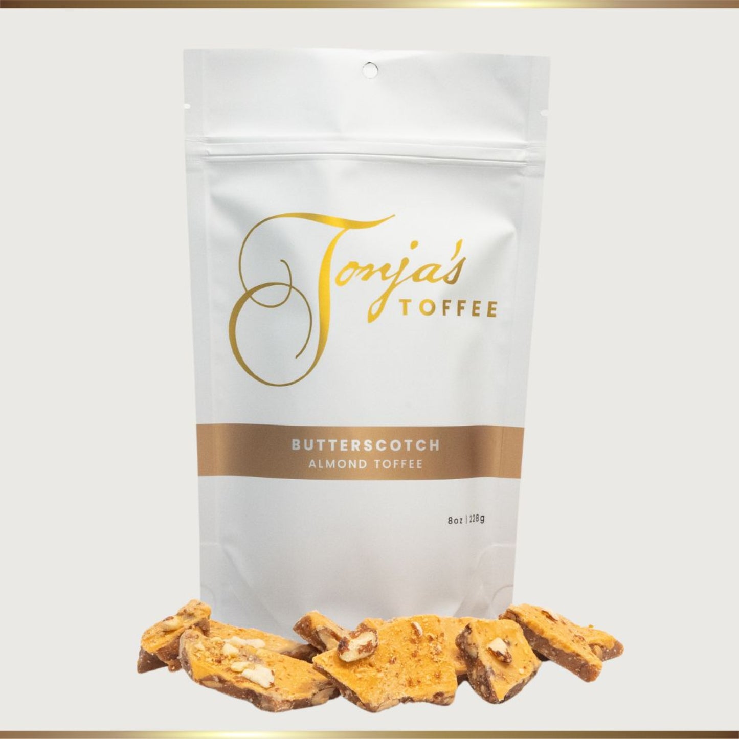 Butterscotch Almond Toffee - Gourmet toffee with almonds