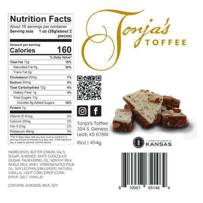 Butterscotch Almond Toffee - Gourmet toffee with almonds