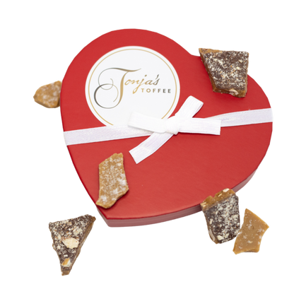 8oz Valentine's Heart Toffee Gift Box