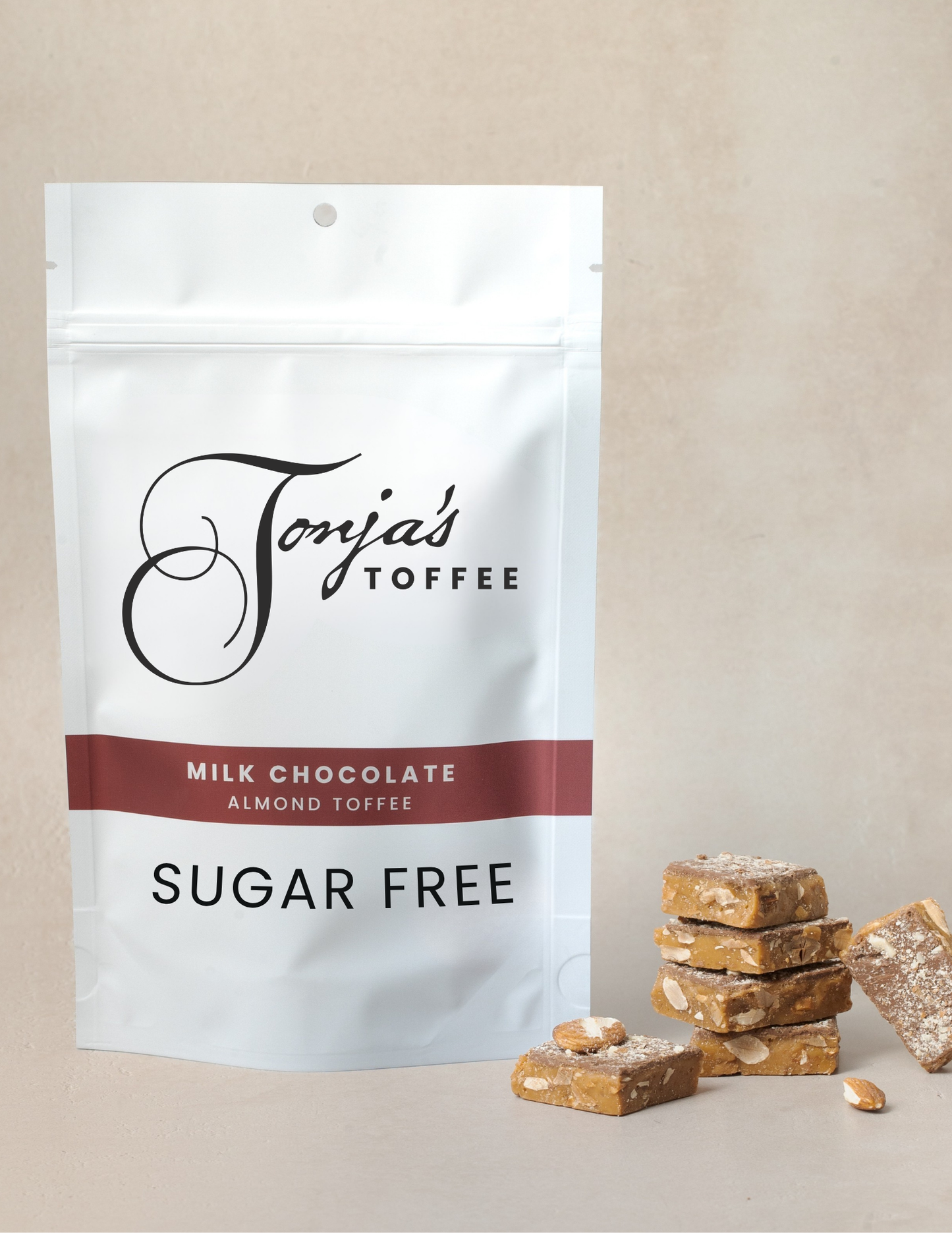 Sugar Free Milk Chocolate Almond Toffee