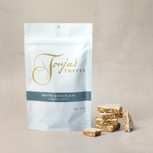 White Chocolate Almond Toffee