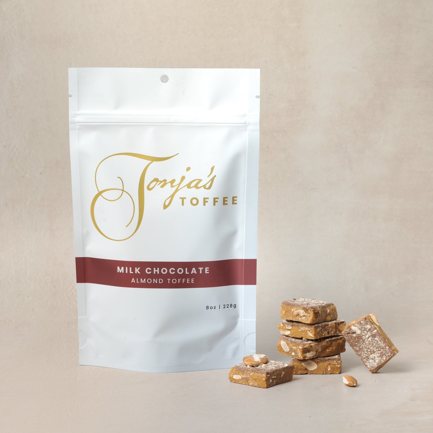 Milk Chocolate Almond Toffee pieces | Tonja's Toffee